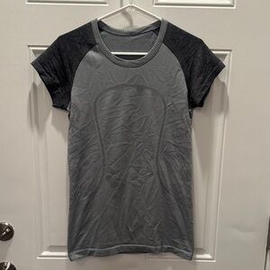 Lululemon swiftly tech two tone gray top size 8